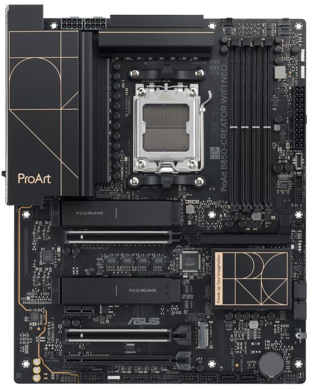 Материнcька плата ASUS PROART B850-CREATOR WIFI NEO sAM5 B850 4xDDR5 M.2 HDMI DP USB Type-C Wi-Fi BT ATX