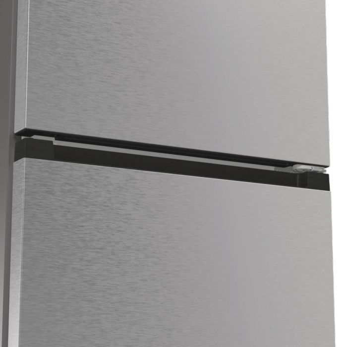 Холодильник з нижн. мороз. камерою Gorenje, 203х66х60см, 2 двері, 283(130)л, А+, Total NF, Зона св-ті, Інвертор, Зовн. Дисп, Wi-Fi, нерж