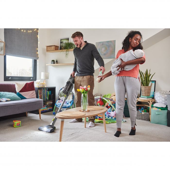 Пилосос акумуляторний Ryobi ONE+ RSVS18BL-1C40G 18В 1х4А·год 90Вт 20кПа контейнер 0.8л HEPA12 3.2кг