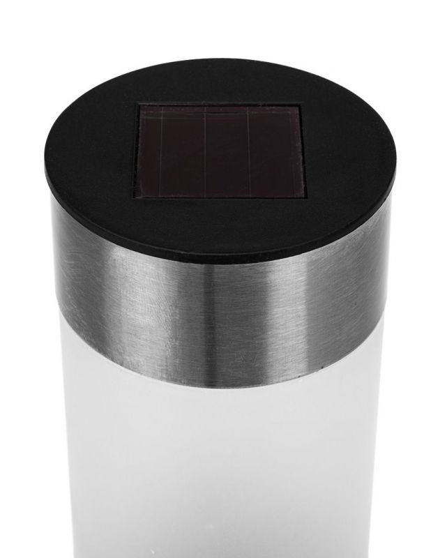 Світильник стовпчик сонячний Neo Tools LED 43см 1.2Вт 8000К IP44 автономний датчик сутінків сірий