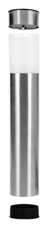 Світильник стовпчик сонячний Neo Tools LED 43см 1.2Вт 8000К IP44 автономний датчик сутінків сірий