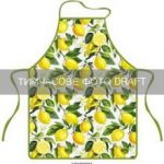 Фартух ARDESTO Sicilian lemons 60х80см, 100% поліестер, зелений