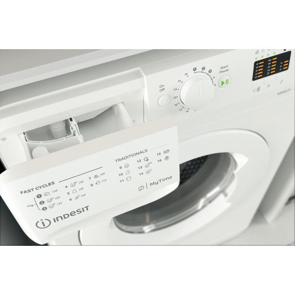 Пральна машина Indesit фронтальна, 5кг, 1000, D, 43см, білий