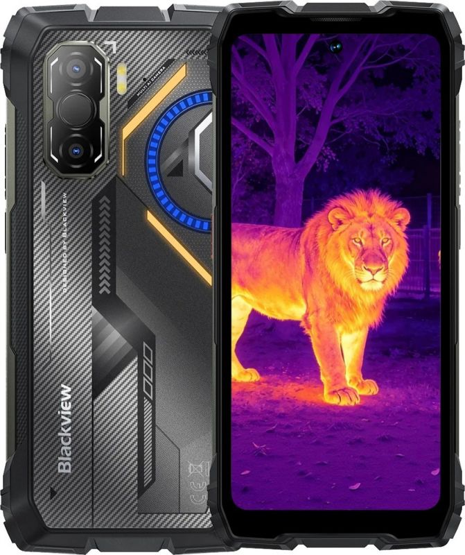Смартфон Blackview ROCK 3 6.78' 8/256ГБ, 2SIM, 10000мА•год, чорний UA (з тепловізором)