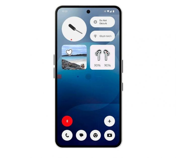 Смартфон Nothing Phone (3a) 6.77" 8/128ГБ, 2SIM, 5000мА•год, білий