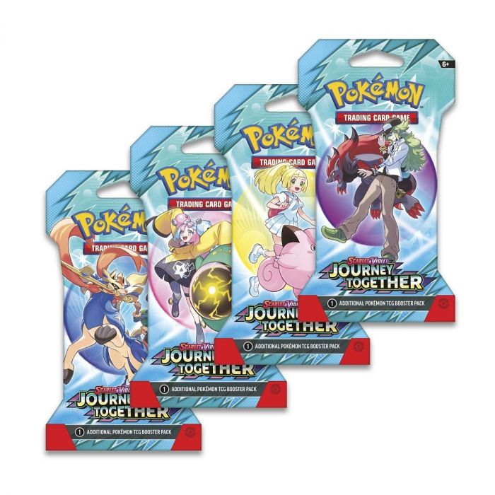 Колекційна карткова гра Pokemon: Journey Together Sleeved Booster, бустер пак (1 шт)