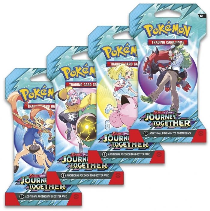 Колекційна карткова гра Pokemon: Journey Together Sleeved Booster, бустер пак (1 шт)