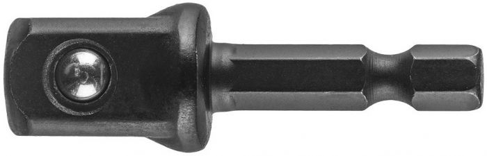 Перехідник Neo Tools, 1/4" Hex 1/2" квадрат, ударний, сталь S2