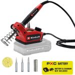 Паяльник акумуляторний Einhell TE-SI 18/480 Li E - Solo 18В 205-480°С LCD-дисплей 0.1кг без АКБ та ЗП