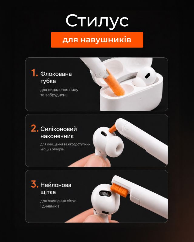 Очисний набір 2E для оргтехніки 24в1, біло-помаранчевий
