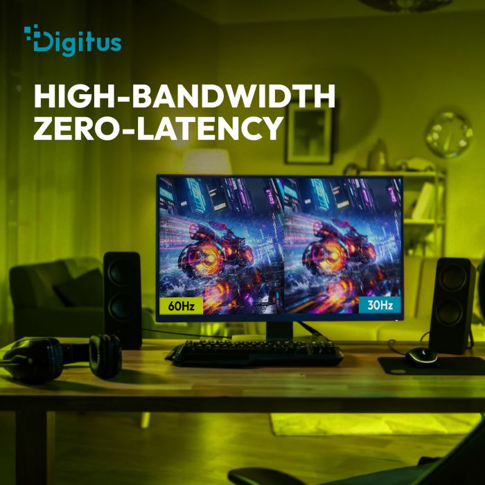Кабель DIGITUS HDMI UHD 8K, AOC hybrid-fiber, type A M/M, 50м, чорний
