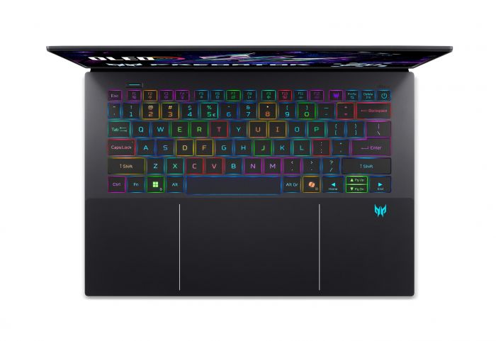 Ноутбук Acer Predator Triton 14 PT14-52T 14.5" 2.8K OLED Touch, Intel U9-288V, 32GB, F2TB, NVD5070-8, Win11P, чорний