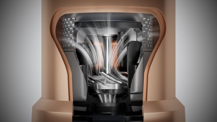 Пилосос Gorenje бездротовий, 125Вт, конт пил -0.6л, автон. робота до 60хв, HEPA, підсвічування, індикатор, турбощітка, матове золото