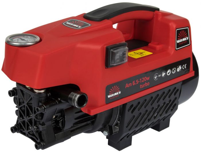 Мінімийка високого тиску Vitals Master Am 6.5-120w turbo 1650Вт 120бар 390л/год шланг 7м 10кг