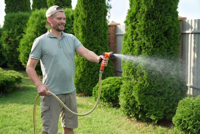 Шланг садовий 2E AquaFlex Solar 1/2" 50м 4 шари 13бар -10+60°C зрошувач конектор адаптер 2в1