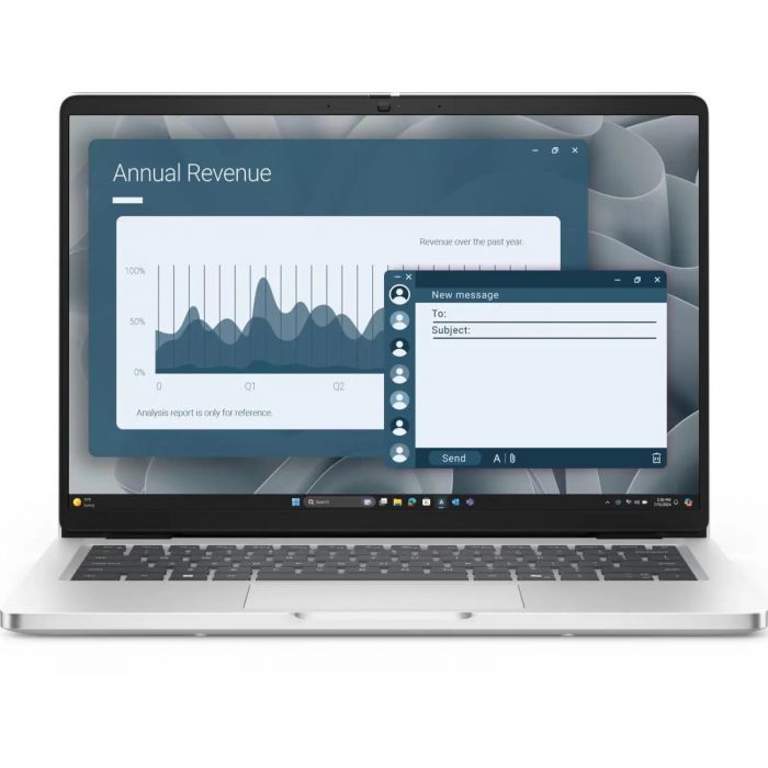 Ноутбук Dell Pro 14 14" FHD+ IPS AG, Intel U5-235U, 16GB, F512GB, UMA, Lin, сріблястий, US клавіатура