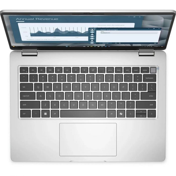 Ноутбук Dell Pro 14 14" FHD+ IPS AG, AMD R5-220, 16GB, F512GB, UMA, Win11P, сріблястий, US клавіатура