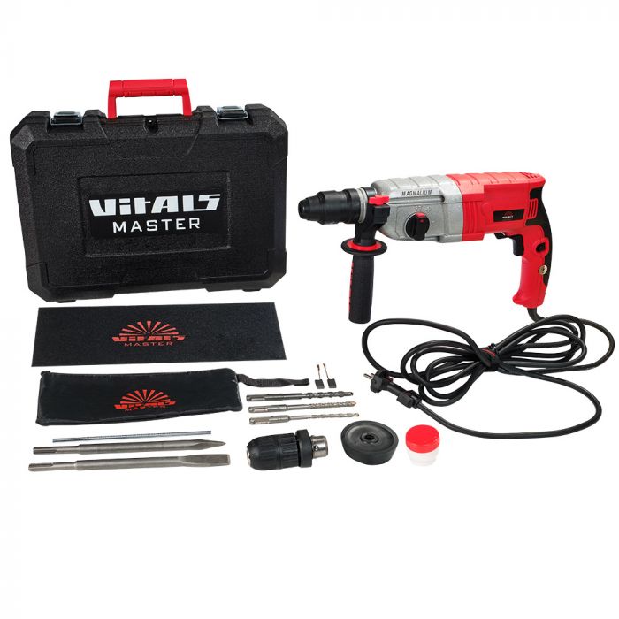 Перфоратор Vitals Master Ra 3085HBm magnalium SDS-plus+ШЗП 850Вт 3.5Дж кейс 3.72кг