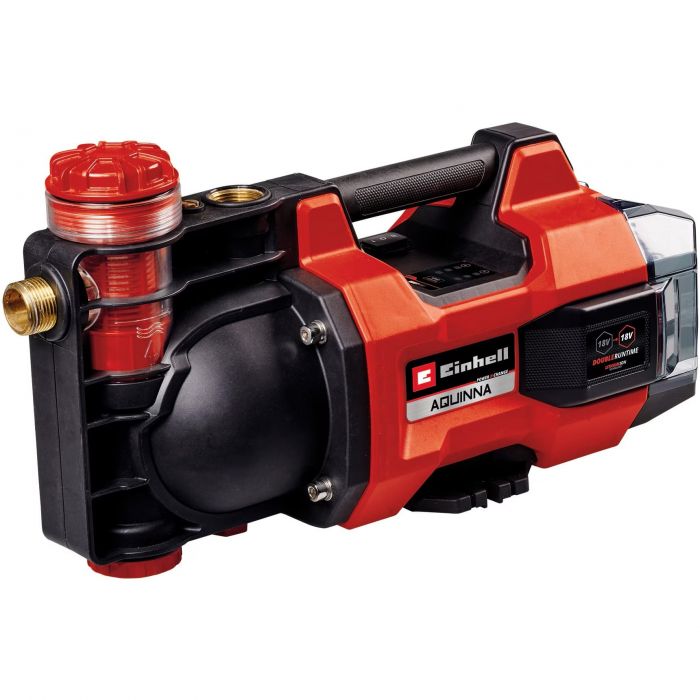 Насос відцентровий акумуляторний Einhell Professional AQUINNA 18/30 F LED, 18В, 3000л/год, вис. 28м, глиб. 6м, режими ECO/BOOST, 3.9кг
