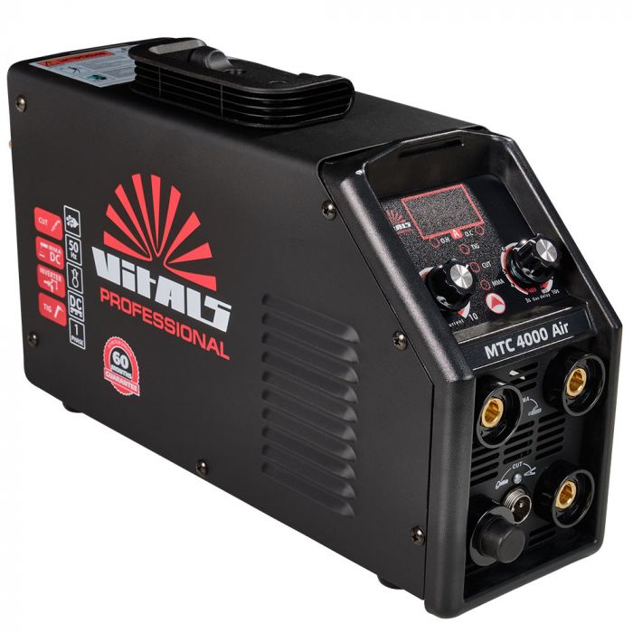 Зварювальний апарат інверторний Vitals Professional MTC 4000 Air 16-160А 7.2кВт 230В IP21 10.5кг