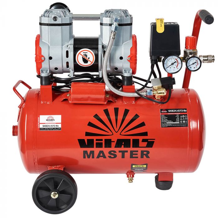 Компресор автомобільний Vitals Vitals Master SKB24.t572-8a 230В 0.95кВт 8бар 79/48л/хв 15кг