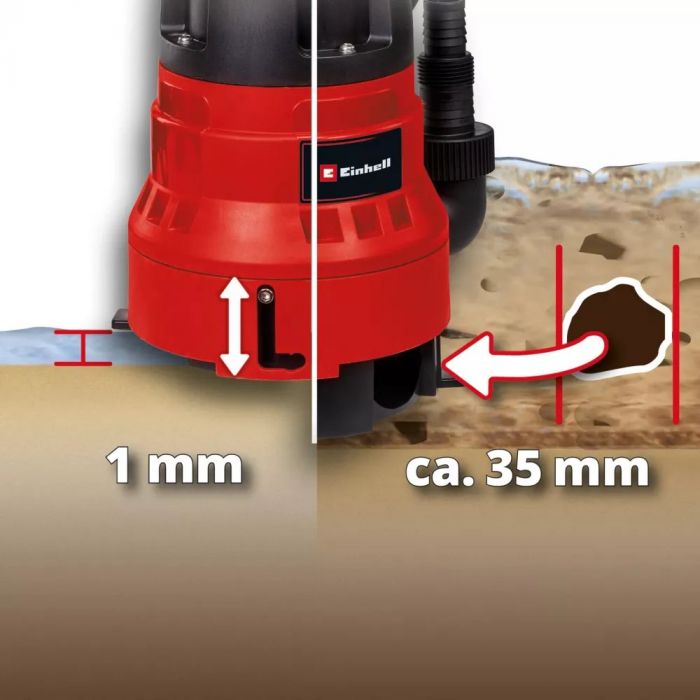 Насос дренажний Einhell GC-DP 7035 LL 700Вт, 16000л/год, вис. 8м, глиб. 7м, 4.45кг