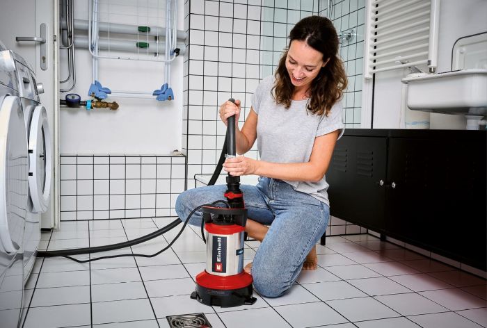 Насос дренажний Einhell Flutset GE-DP 7535 N LL ECO 750Вт, 18500л/год, вис. 9м, глиб. 7м, нержавіюча сталь, 5.7кг