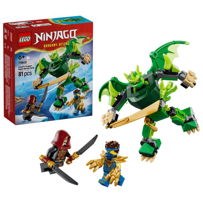 Конструктор LEGO Ninjago Бойовий набір робота Дракона Ллойда