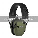 Тактичні захисні наушники 2E Pulse XD Army Green NRR 23 dB, активні