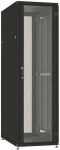 Шафа ZPAS 19", 42U, SZB IT, одностулкові передні та задні перфоровані двері, 600x1000 мм, максимально 1500кг, чорна