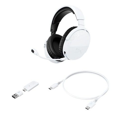 Гарнітура ігрова HyperX Cloud Stinger 3, WL/USB-A/USB-C, білий
