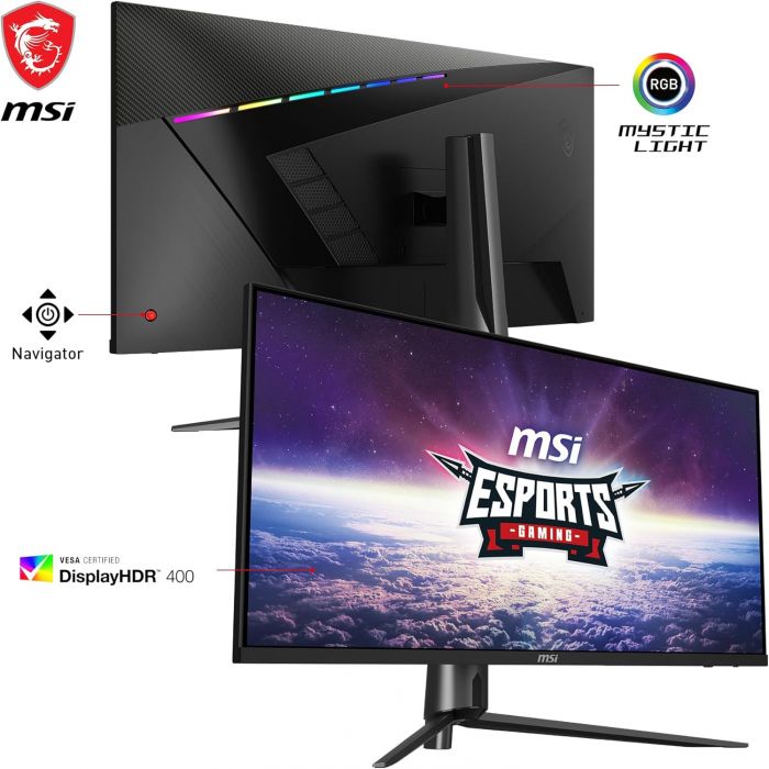 Монітор MSI 40" MAG401QR 2xHDMI, DP, USB-C, 2xUSB, Audio, IPS, 3440x1440, 21:9, 155Hz, 1ms, sRGB 118%, AdaptiveSync, HDR400