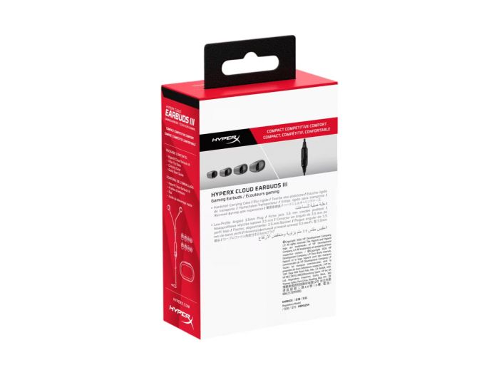 Гарнітура ігрова HyperX Cloud Earbuds III, 3.5мм, чорний