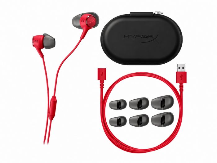 Гарнітура ігрова HyperX Cloud Earbuds III S, USB-C, червоний