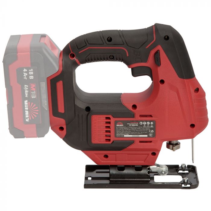 Лобзик акумуляторний Vitals Master Ef 1865сl BL 18В 0-2700об/хв хід 19мм 1.06кг без АКБ та ЗП