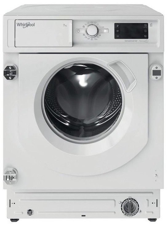 Пральна машина Whirlpool вбудована фронтальна, 7кг, 1400, D, 60см, дисплей, пара, білий
