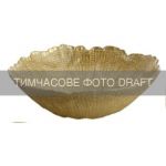 Салатник ARDESTO Golden ice 27.5x8.7см, 2000мл, скло, золотистий