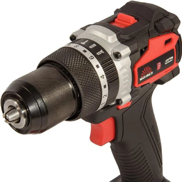 Шурупокрут-дриль акумуляторний Vitals Professional AU 1875 BL SmartLine+ 18В 75·20Нм 500·2000об/хв 1.2кг без АКБ та ЗП