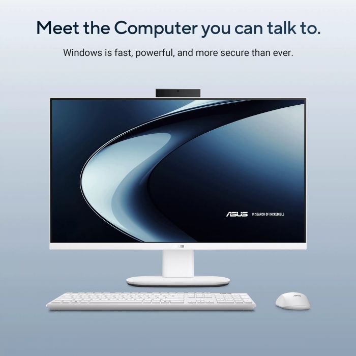 Комп'ютер персональний моноблок ASUS V440VAK-WPC4100 23.8" FHD AG, Intel 5-210H, 16GB, F512GB, UMA, WiFi, кл+м, без ОС, білий