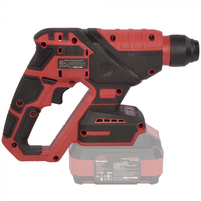 Перфоратор акумуляторний Vitals Master ARa 1812c BL 18В 1.7Дж 0-3000уд/хв 0-750об/хв IP21 1.25кг без АБК та ЗП