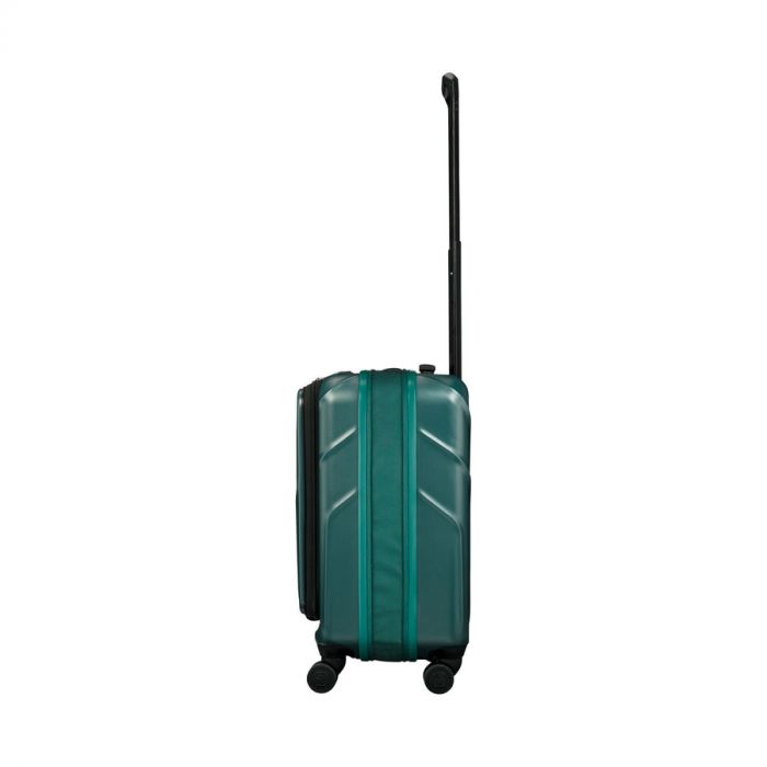 Валіза Wenger Amplix Hardside Carry-On, мала, з відсіком для н/б 16", полікарбонат, TSA, 4 колеса, розширення, USB, зелений