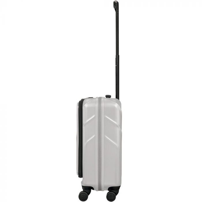 Валіза Wenger Amplix Hardside Carry-On, мала, з відсіком для н/б 16", полікарбонат, TSA, 4 колеса, розширення, USB, сріблястий