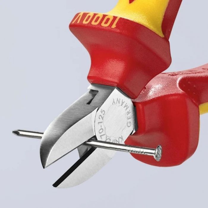 Кусачки-бокорізи KNIPEX діелектричні для робіт під напругою 10000В 0-4мм 125мм 0.121кг