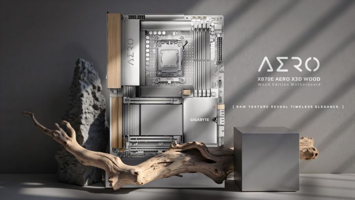 Материнська плата GIGABYTE X870E AERO X3D WOOD sAM5 X870 M.2 4xDDR5 Wi-Fi BT HDMI ATX