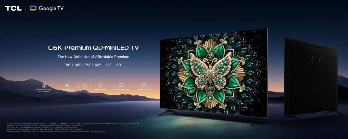 Телевізор 65" TCL MiniLED 4K 144Hz Smart Google TV Titan ONKYO sound