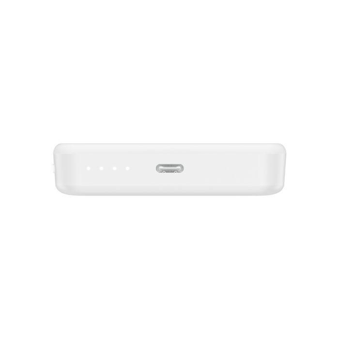 Акумулятор портативний літій-іонний Power Bank Belkin 10000мА·год, 20Вт PD/Qi2 15Вт, Slim Magnetic, білий
