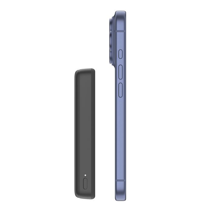 Акумулятор портативний літій-іонний Power Bank Belkin 10000мА·год, 20Вт/Qi2 7.5Вт, Slim Magnetic Ring, чорний