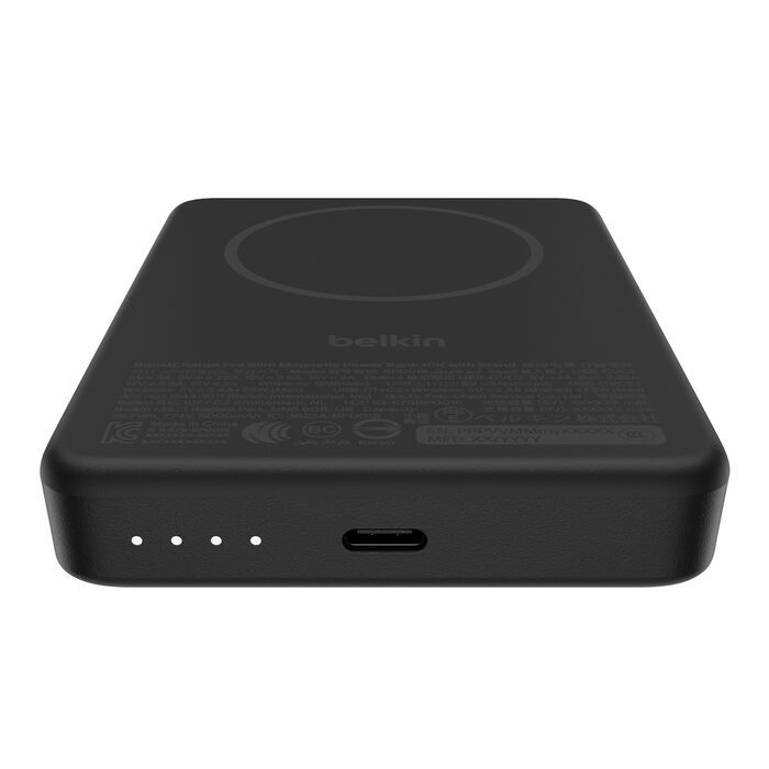 Акумулятор портативний літій-іонний Power Bank Belkin 10000мА·год, 30Вт PD/Qi2 15Вт, Magnetic Kickstand, чорний