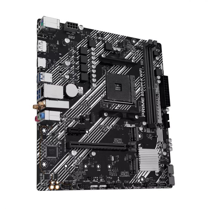 Материнcька плата ASUS PRIME B550M-K WIFI sAM4 B550 4xDDR4 M.2 HDMI DVI D-Sub Wi-Fi BT mATX