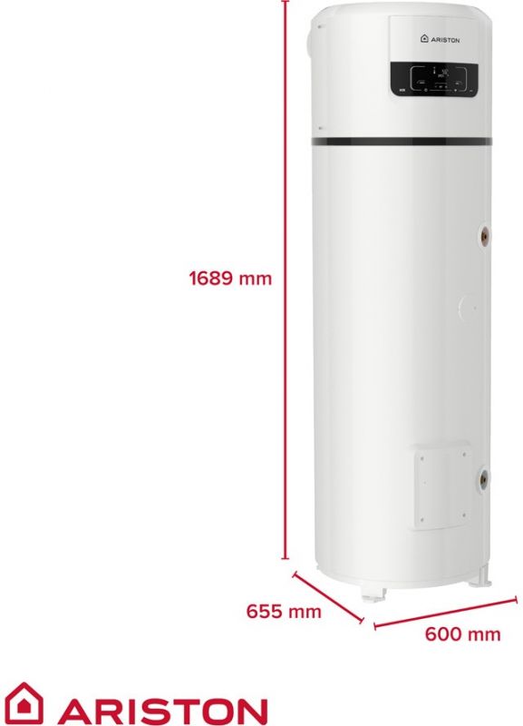 Водонагрівач з тепловим насосом Ariston NUOS PLUS S2 WI-FI 250 FS, ел. кер-ння,